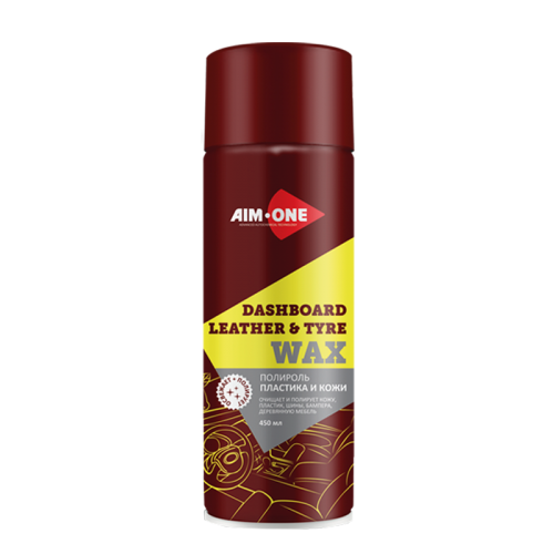 Полироль пластика и кожи AIM-ONE Dashboard Leather and Tyre Wax (DL-250), 450 мл